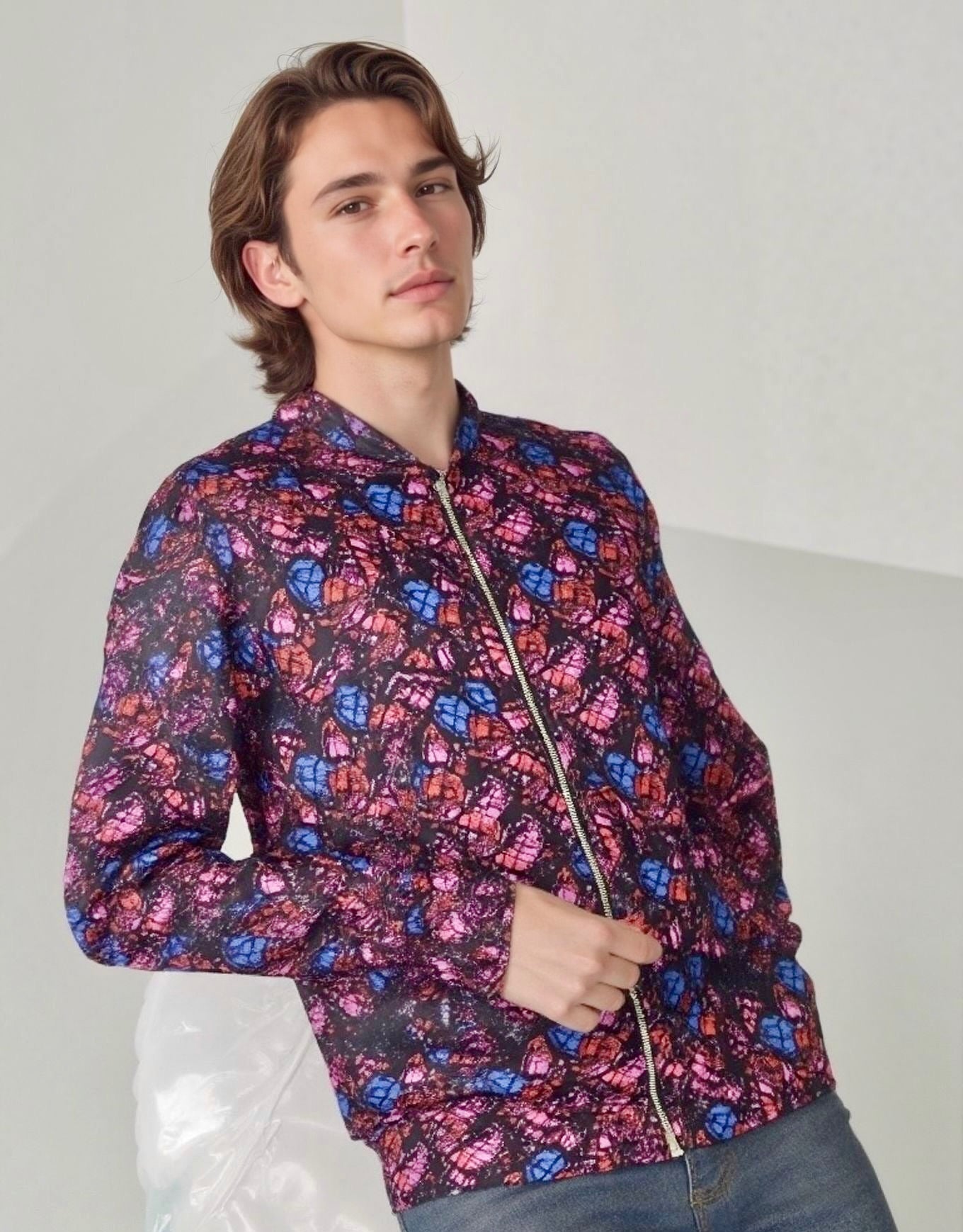 Obsidian Royal  Unisex Bomber Jacket