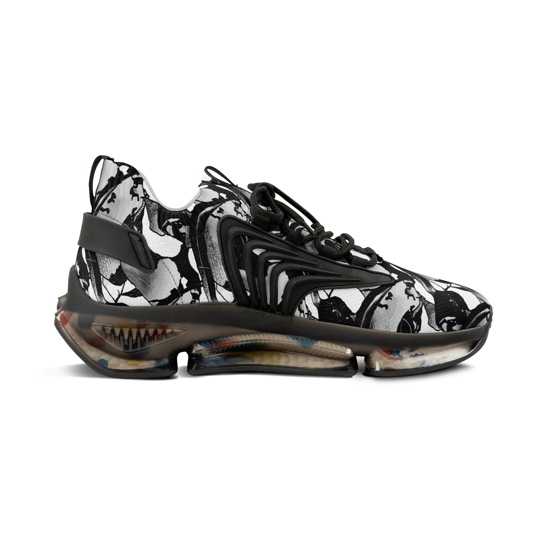 Midnight Silver Eclipse Men’s Mesh Sneakers - KDS Ketchure