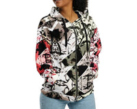 Red GeoLux Unisex Hoodie