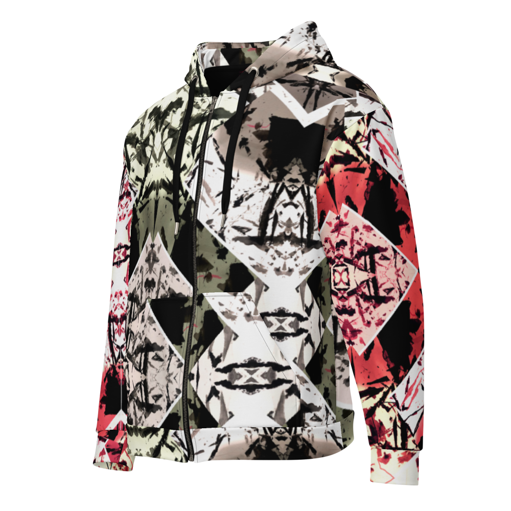 Red GeoLux Unisex Hoodie