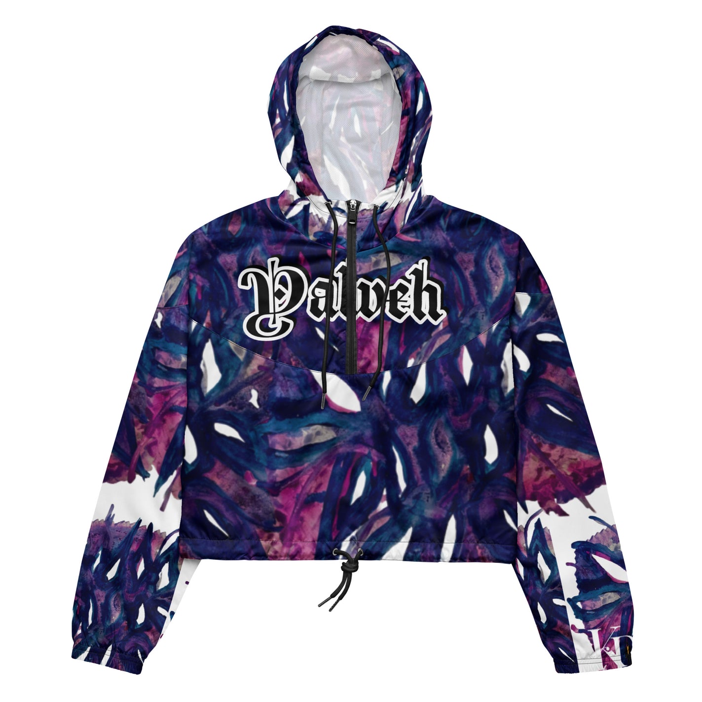 Yahweh Statement Cropped Hoodie