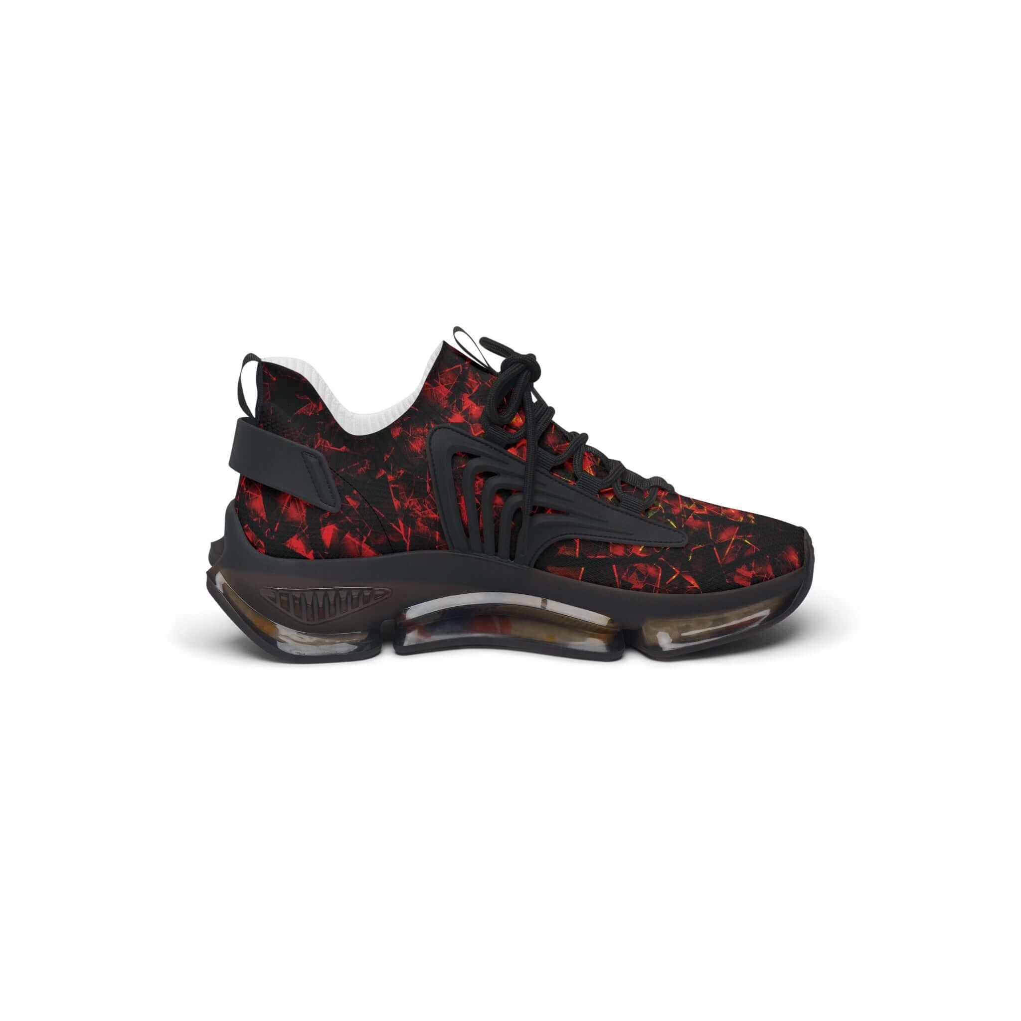 Mosaic Crimson Women's Mesh Sneakers